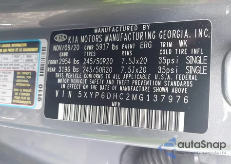 2021 Kia Telluride S from USA, damaged, VIN 5XYP6DHC2MG137976